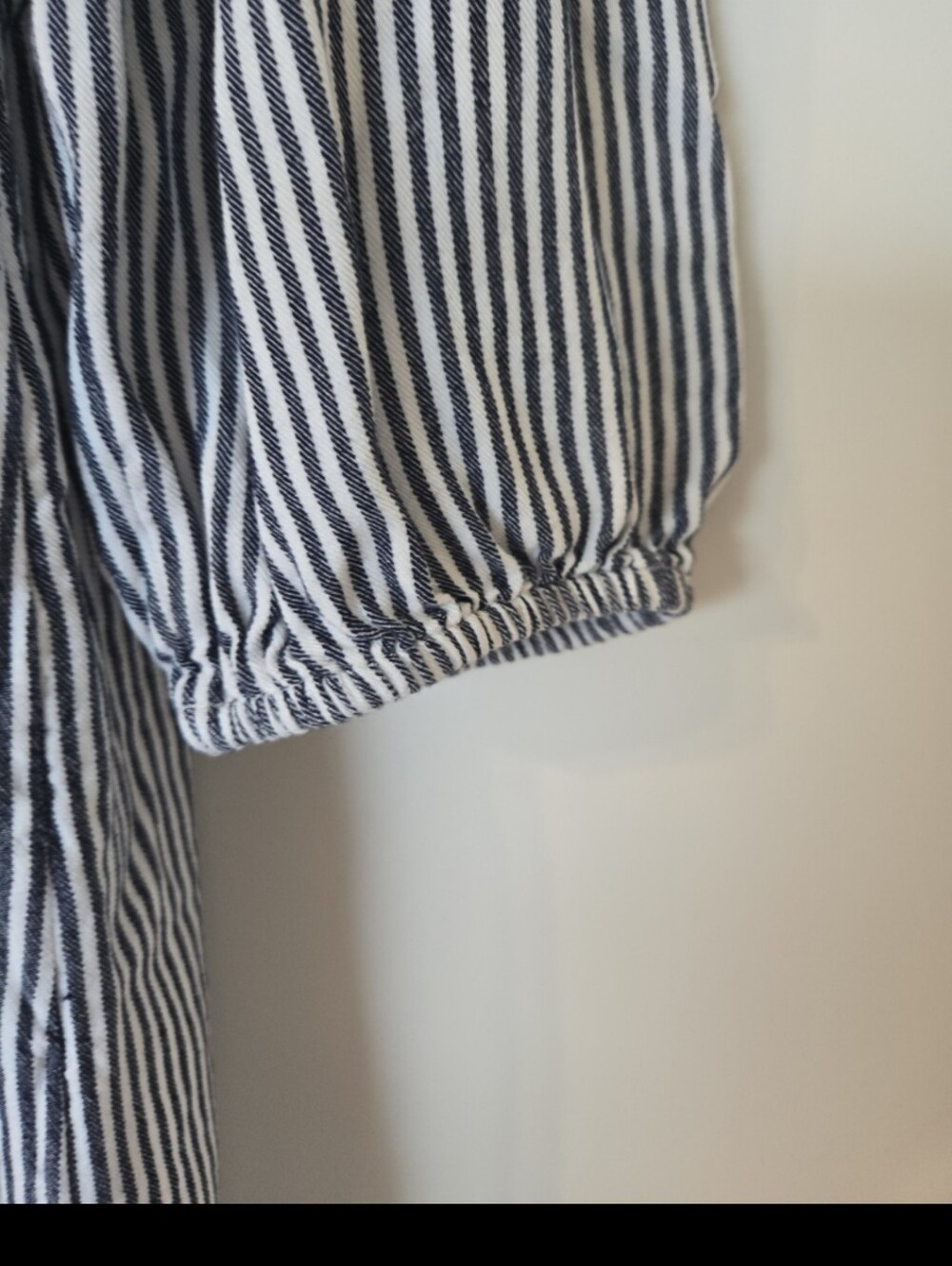 Old Navy Striped V-Neck Tassel Tunic Dress in Blue and White - Picture 4 of 11
